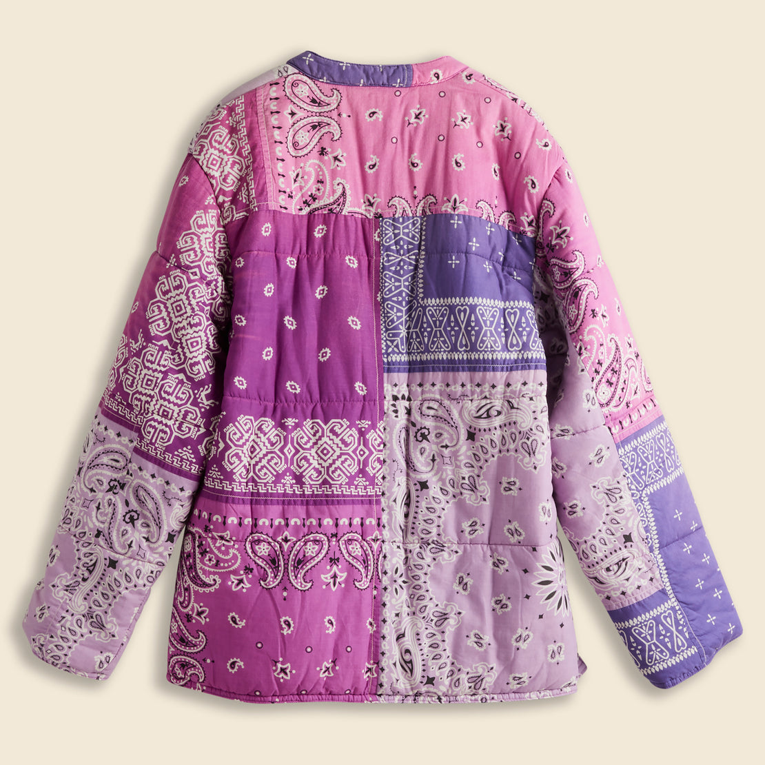 Gauze Bandana Patchwork Quilted Blouson - Light Purple - Kapital - STAG Provisions - W - Outerwear - Coat/Jacket