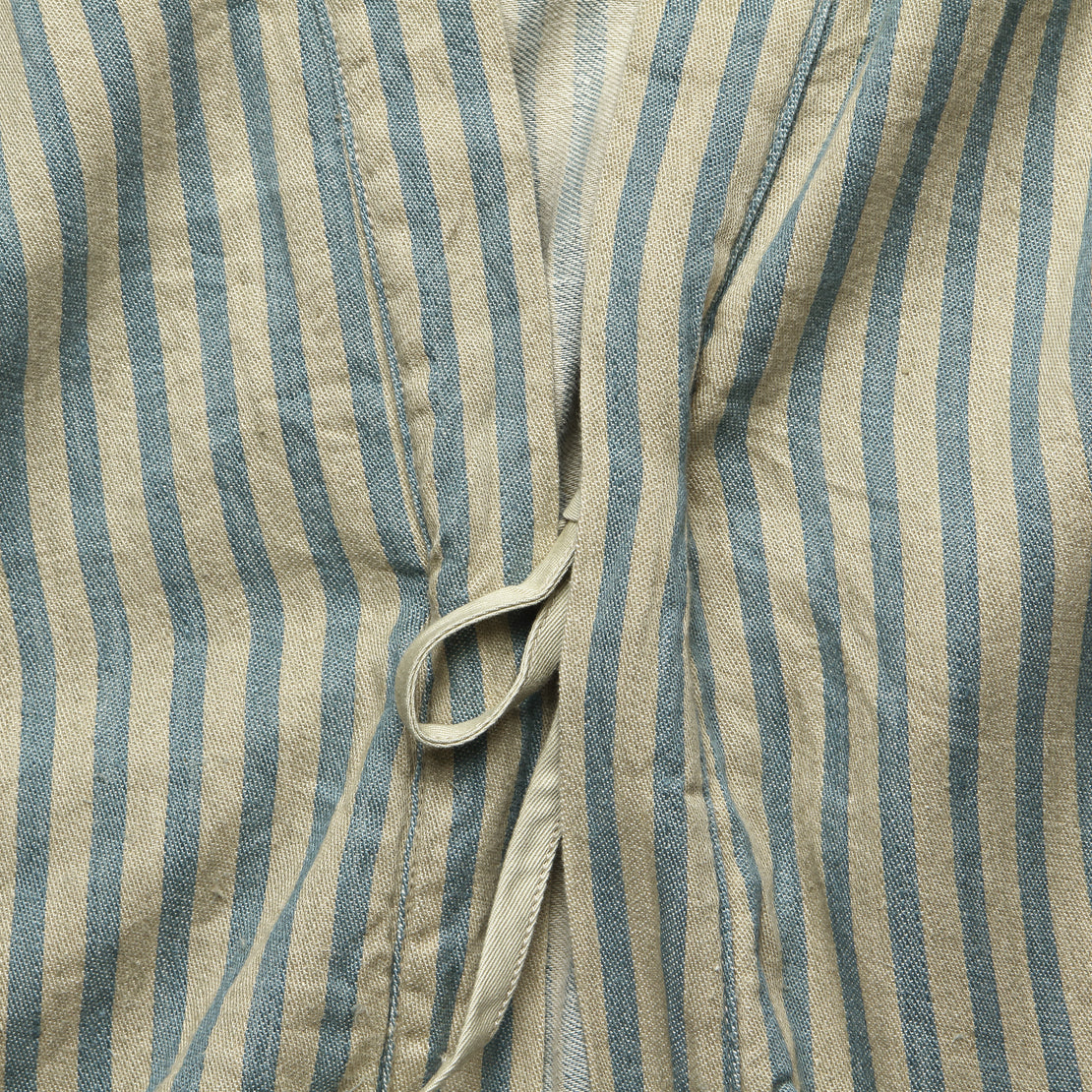Linen Blues Hickoree Kakashi Shirt - Beige - Kapital - STAG Provisions - W - Tops - Kimono