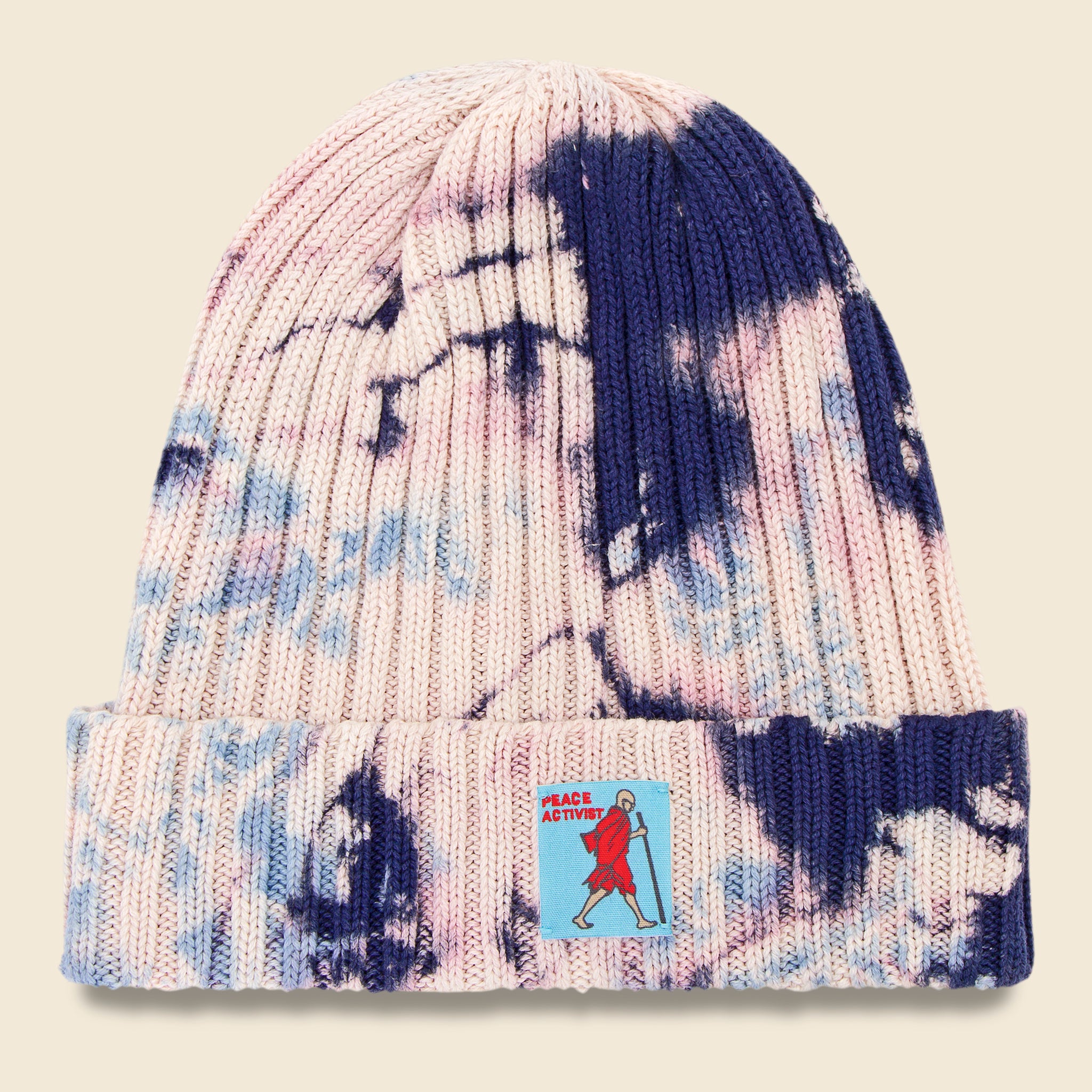 Ashbury Tie Dye 5G Cotton Beanie - Purple/Sax - Kapital - STAG Provisions - Accessories - Hats