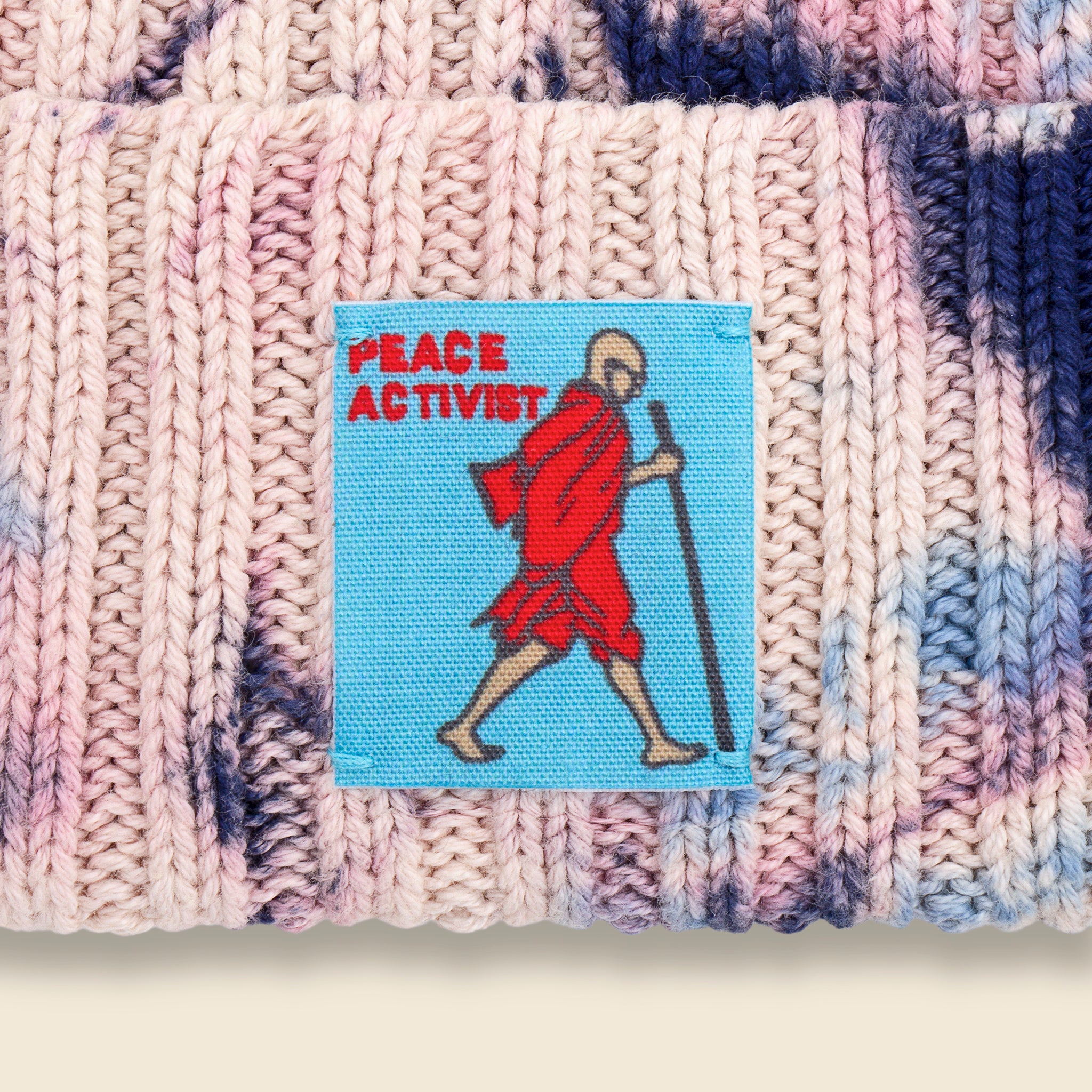 Ashbury Tie Dye 5G Cotton Beanie - Purple/Sax - Kapital - STAG Provisions - Accessories - Hats