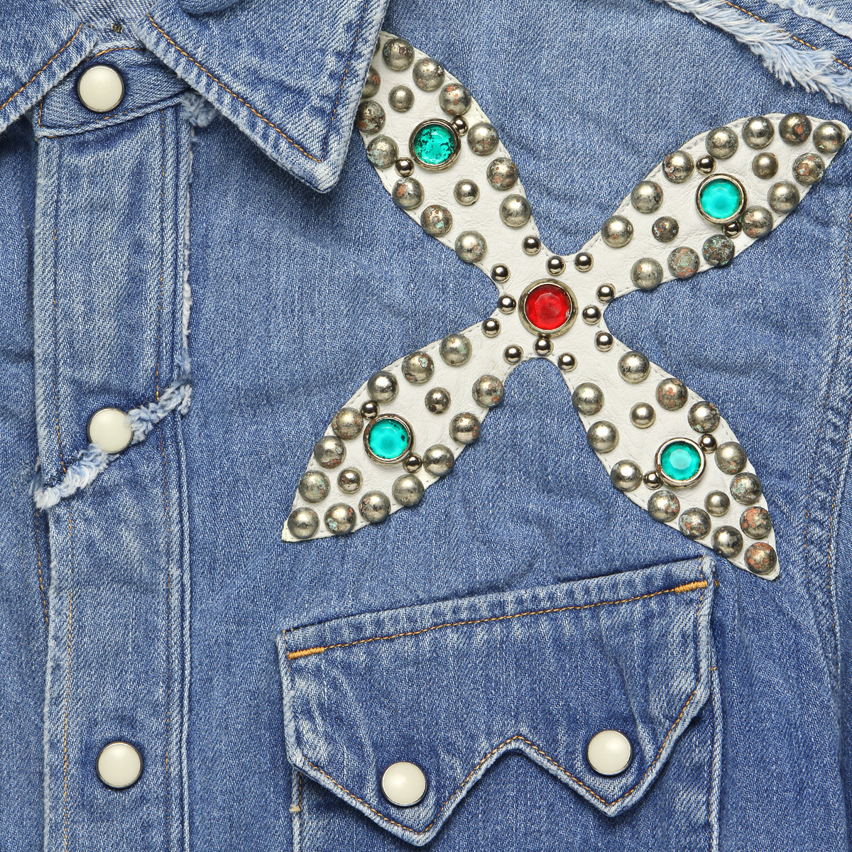 トップス KAPITAL / indigo studs T shirts KAPITAL / indigo studs T shirts - メルカリ