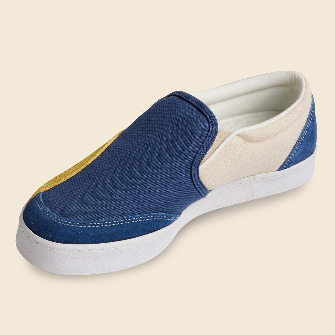 Rain Smile Slop-On Shoes - Ecru/Blue - Kapital - STAG Provisions - W - Shoes - Sneakers