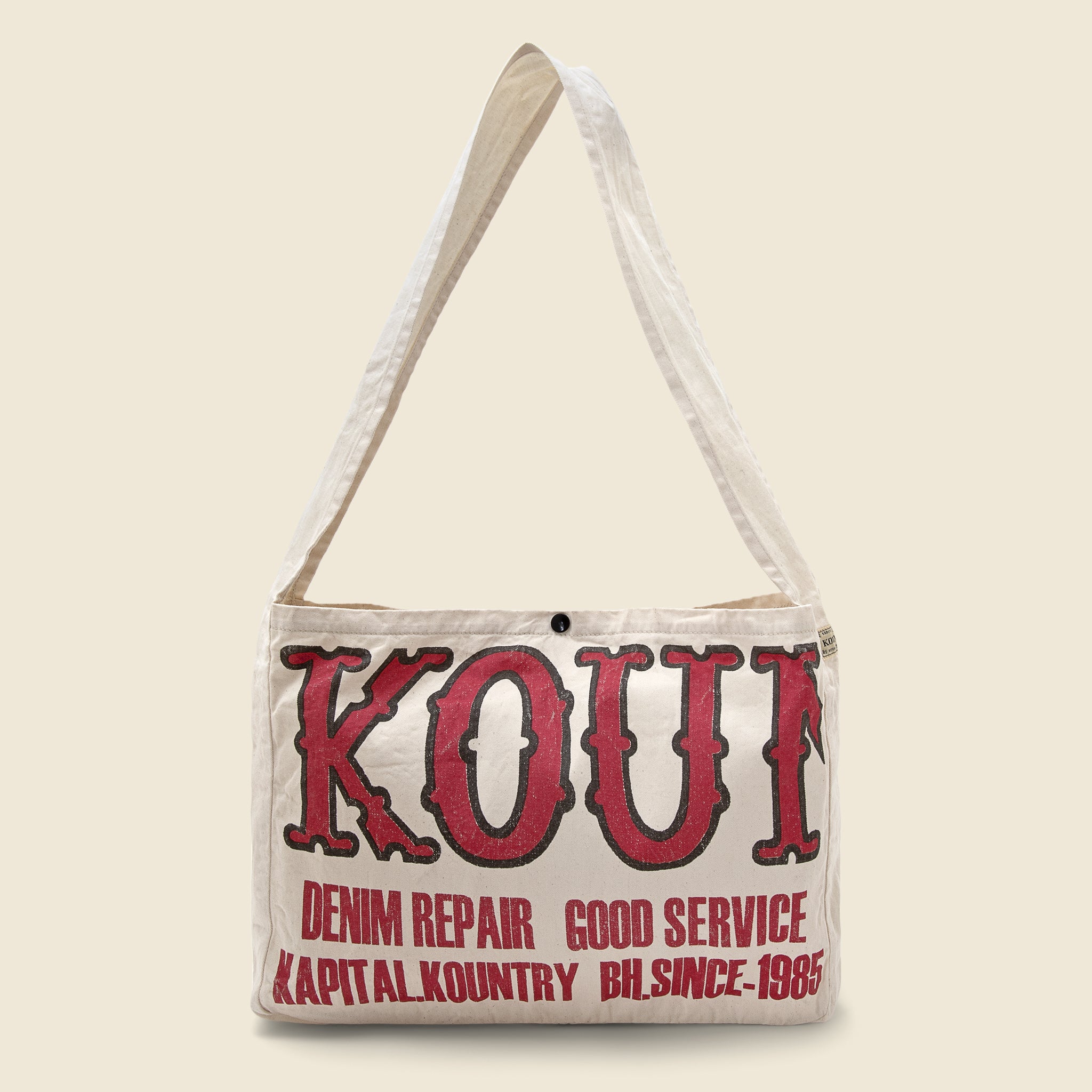 Kountry Factory Book Bag - Ecru - Kapital - STAG Provisions - Accessories - Bags / Luggage