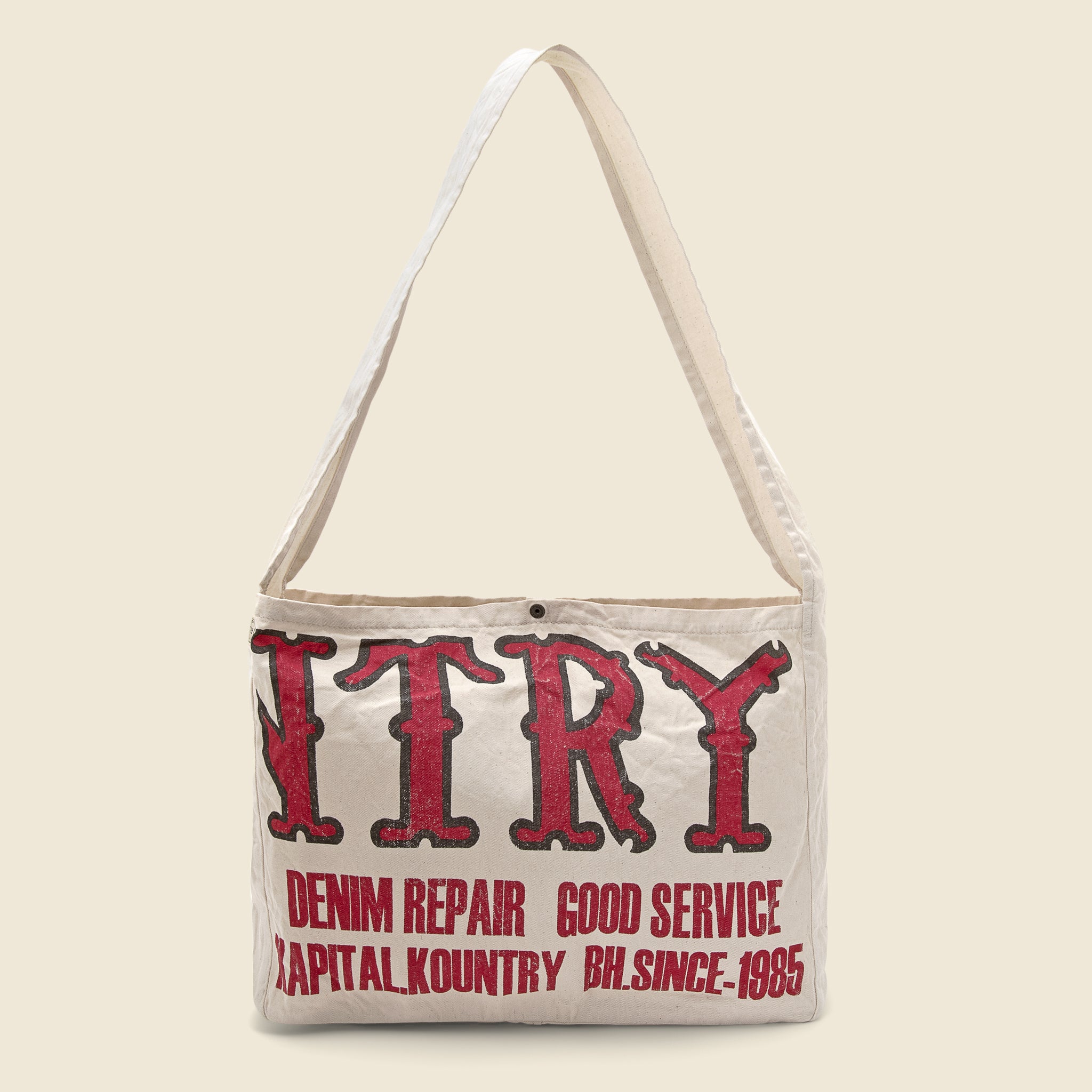 Kountry Factory Book Bag - Ecru - Kapital - STAG Provisions - Accessories - Bags / Luggage