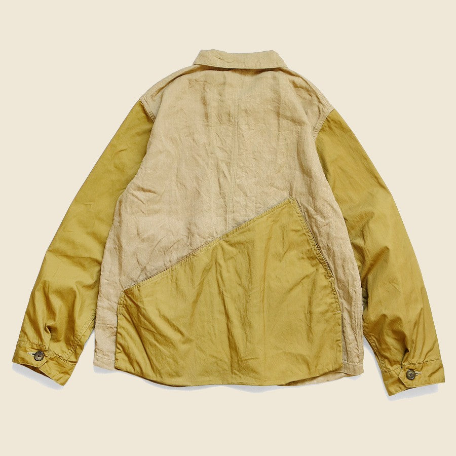 Linen Chino Cloth x Gabardine RINGOMAN Coverall - Beige - Kapital - STAG Provisions - W - Outerwear - Coat/Jacket