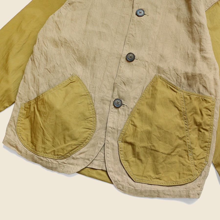 Linen Chino Cloth x Gabardine RINGOMAN Coverall - Beige - Kapital - STAG Provisions - W - Outerwear - Coat/Jacket