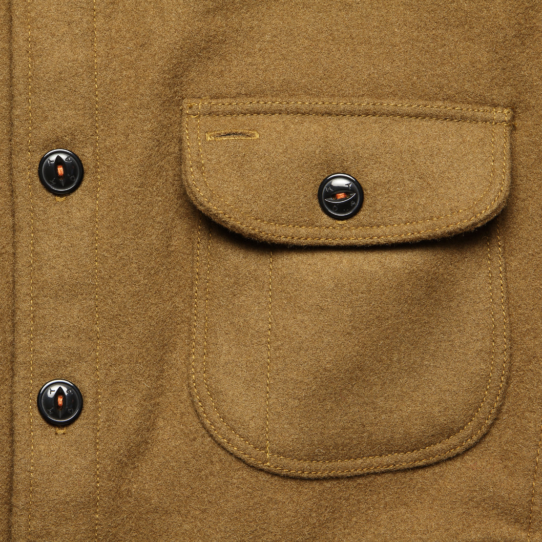 Anvil Shirt Jacket - Camel Melton - KATO - STAG Provisions - Outerwear - Shirt Jacket