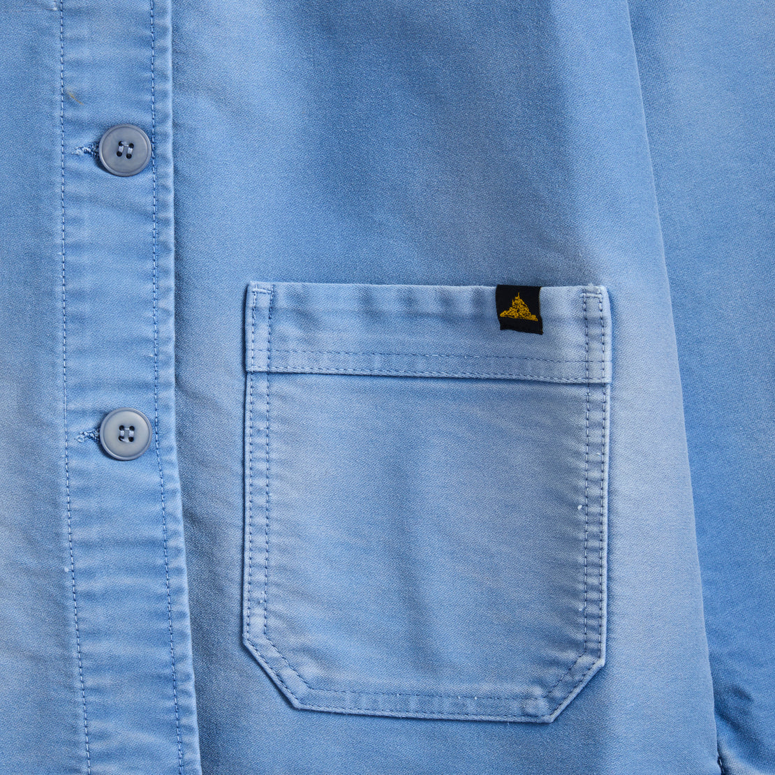 Vintage Washed Work Jacket - Blue - Le Mont Saint Michel - STAG Provisions - W - Outerwear - Coat/Jacket