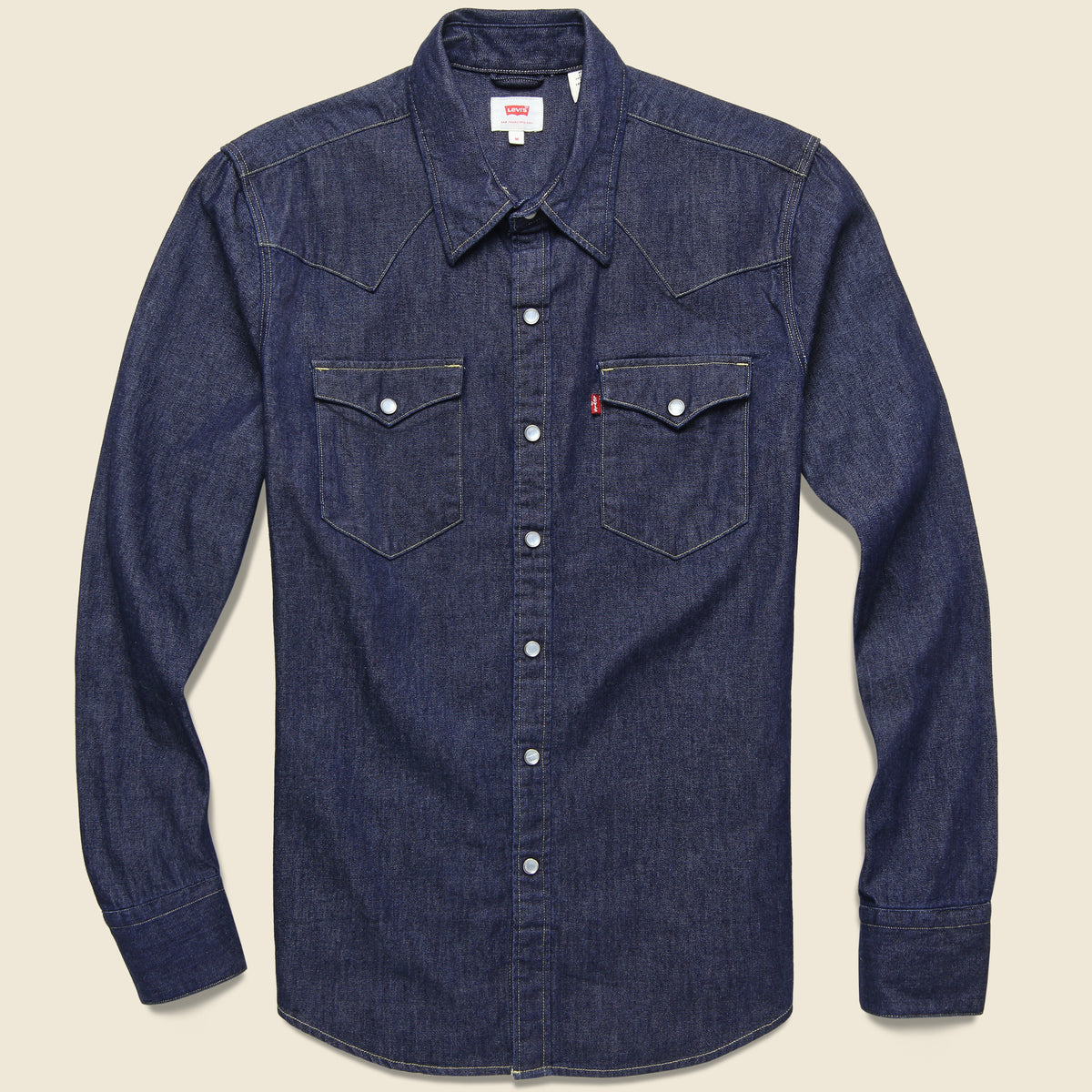 Barstow Denim Western Shirt Red Cast Rinse