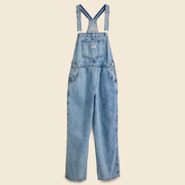 Womens Retro Loose Fitting Jacquard Overalls With Pockets 