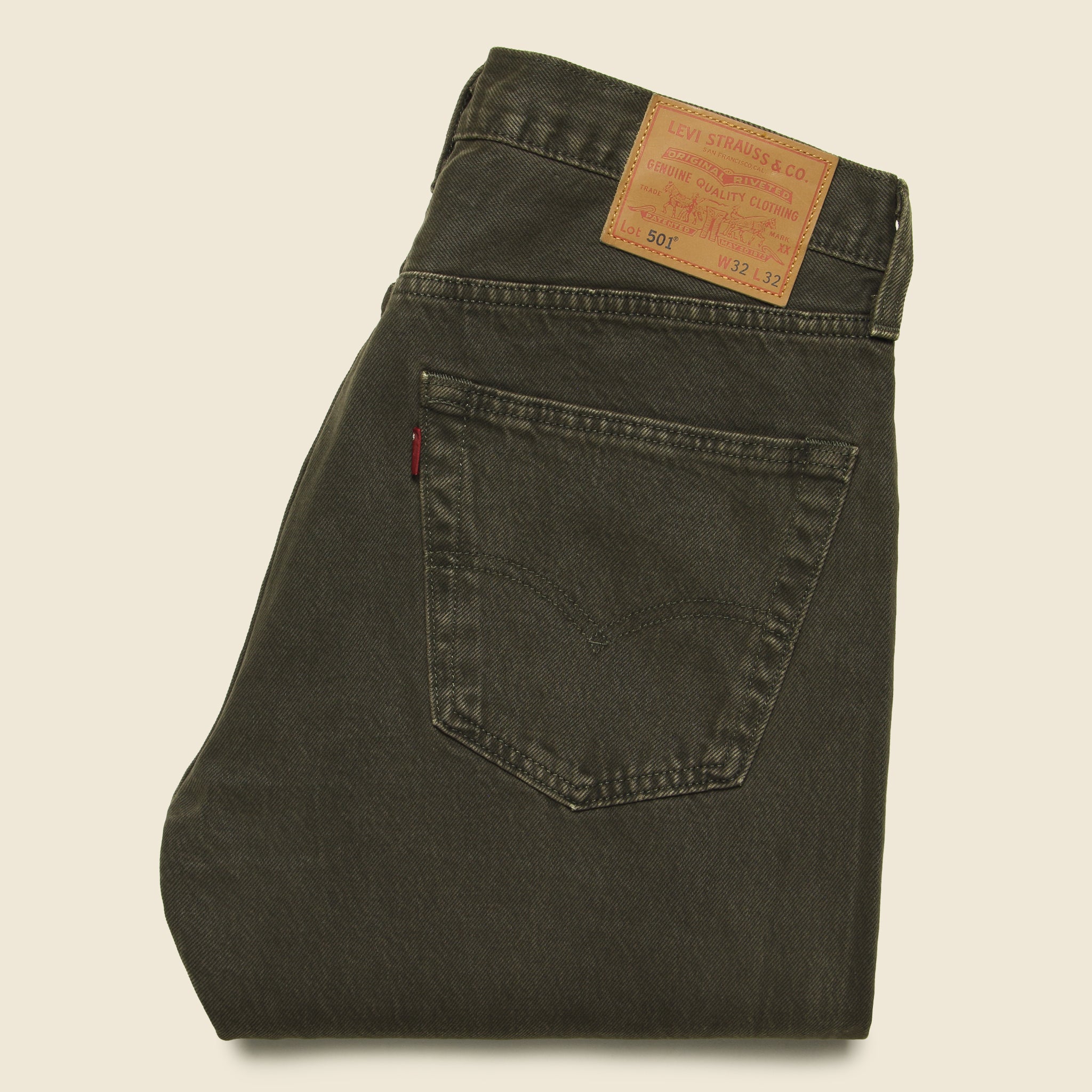 501 Straight Jean - Dark Brown - Levis Premium - STAG Provisions - Pants - Denim