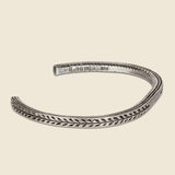 Pantheon Leaf Stamp Cuff - Sterling Silver - LHN Jewelry - STAG Provisions - Accessories - Cuffs