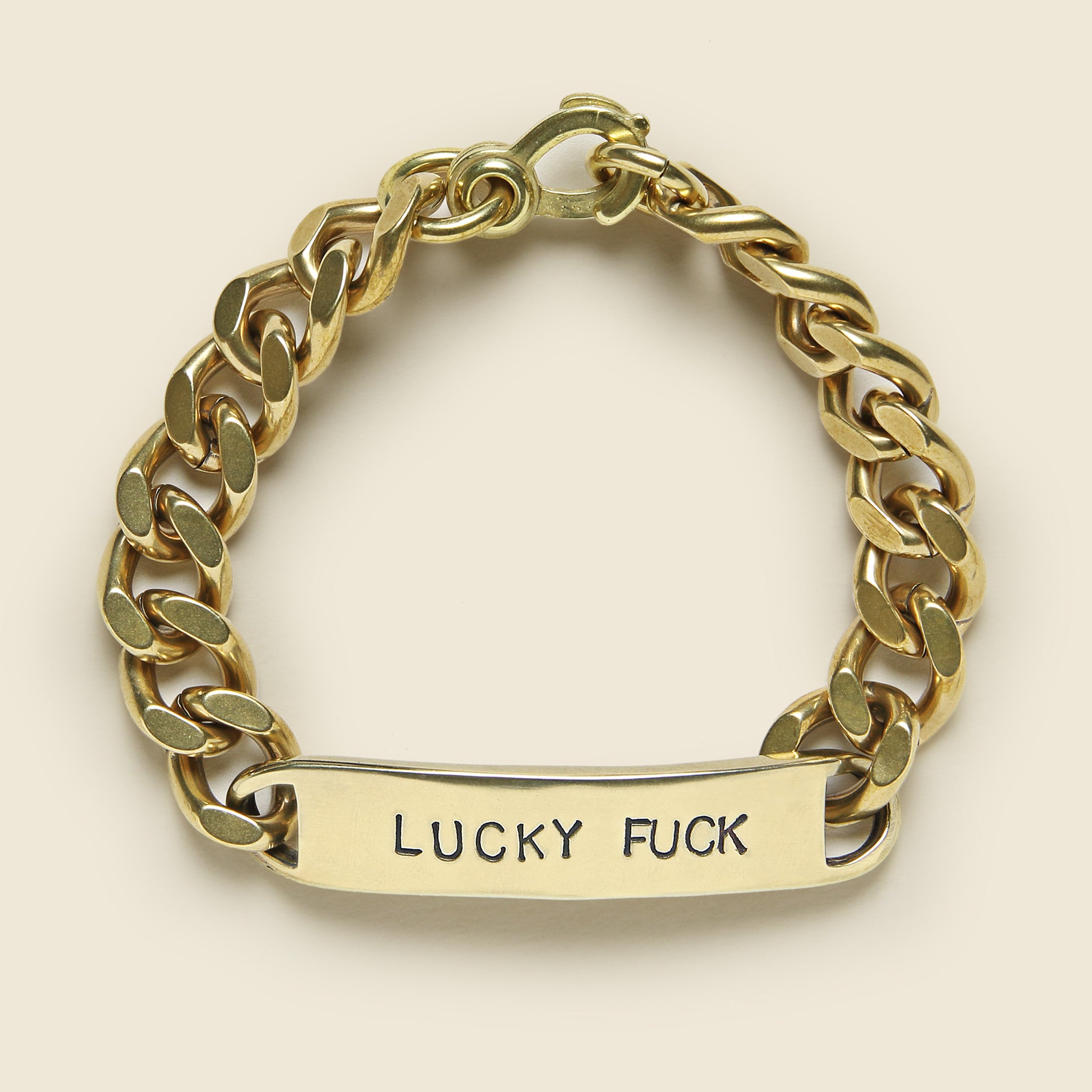 ID Bracelet - Lucky Fuck - LHN Jewelry - STAG Provisions - Accessories - Cuffs
