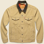 Lined Trucker Jacket - Dijon Canvas - Levis Premium - STAG Provisions - Outerwear - Coat / Jacket