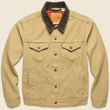 Lined Trucker Jacket - Dijon Canvas - Levis Premium - STAG Provisions - Outerwear - Coat / Jacket