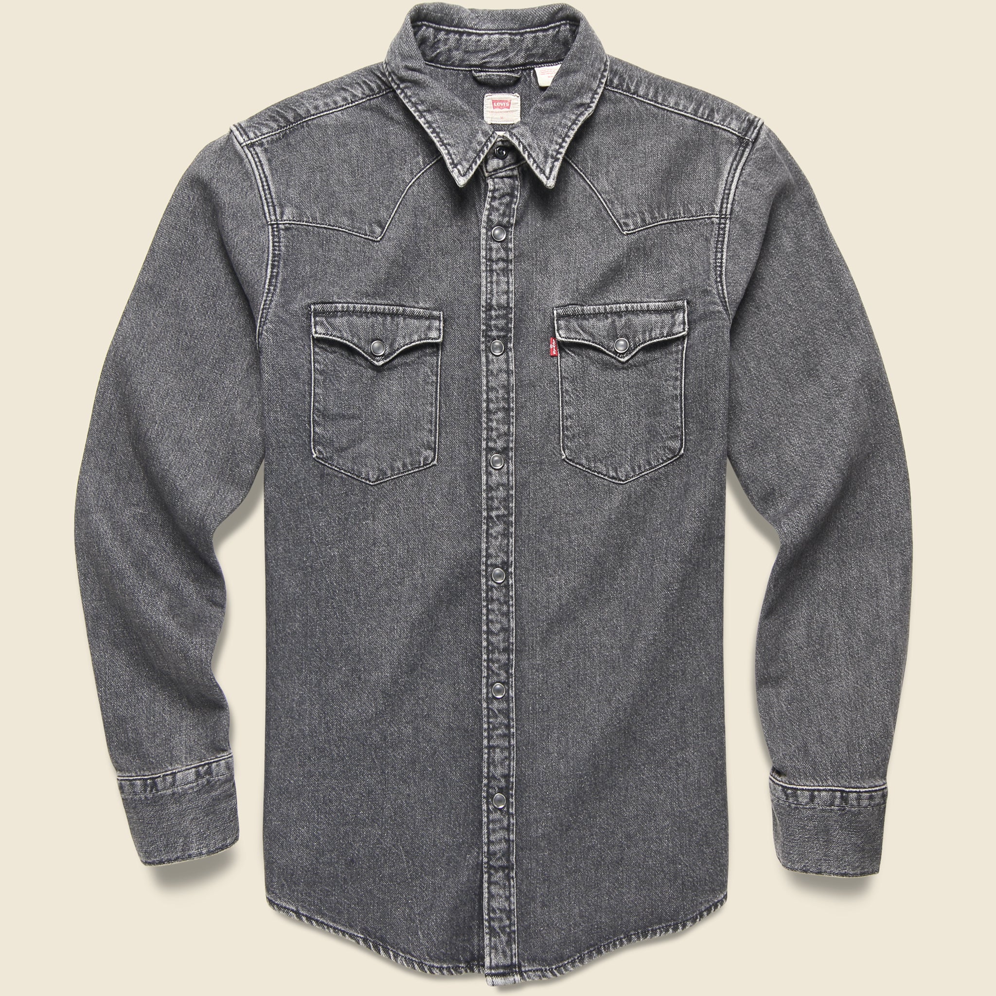 Barstow Denim Western Shirt Black Wash - Main Image