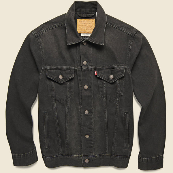 Levi's trucker hot sale jacket black