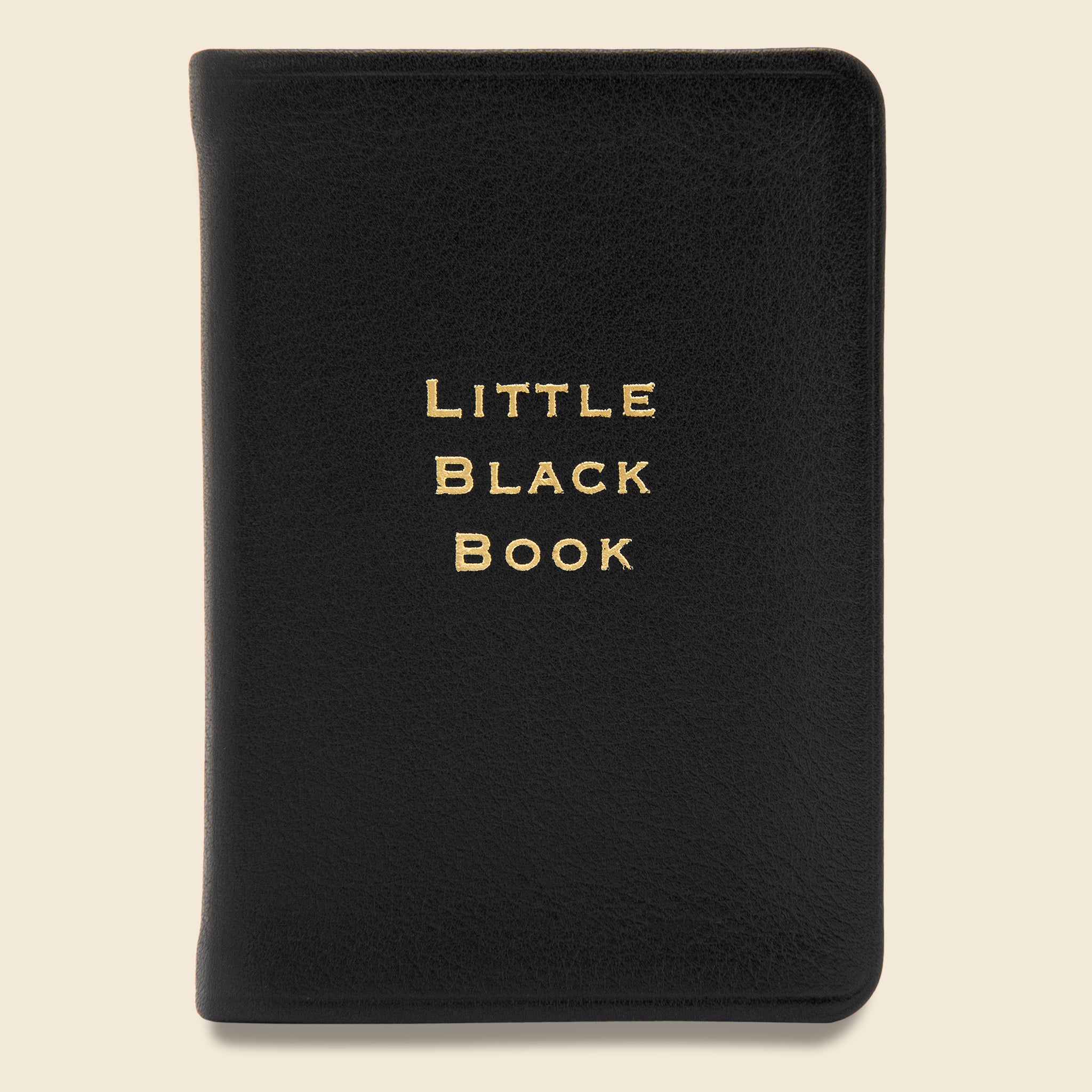 "LITTLE BLACK BOOK" Leather Journal - Black - Paper Goods - STAG Provisions - Gift - Books