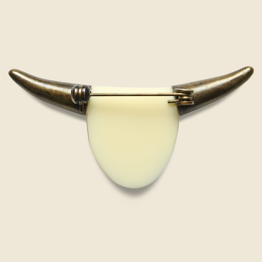 O'Keefe Skull Brooch - Brass/Bone - Kapital - STAG Provisions - W - Accessories - Pin