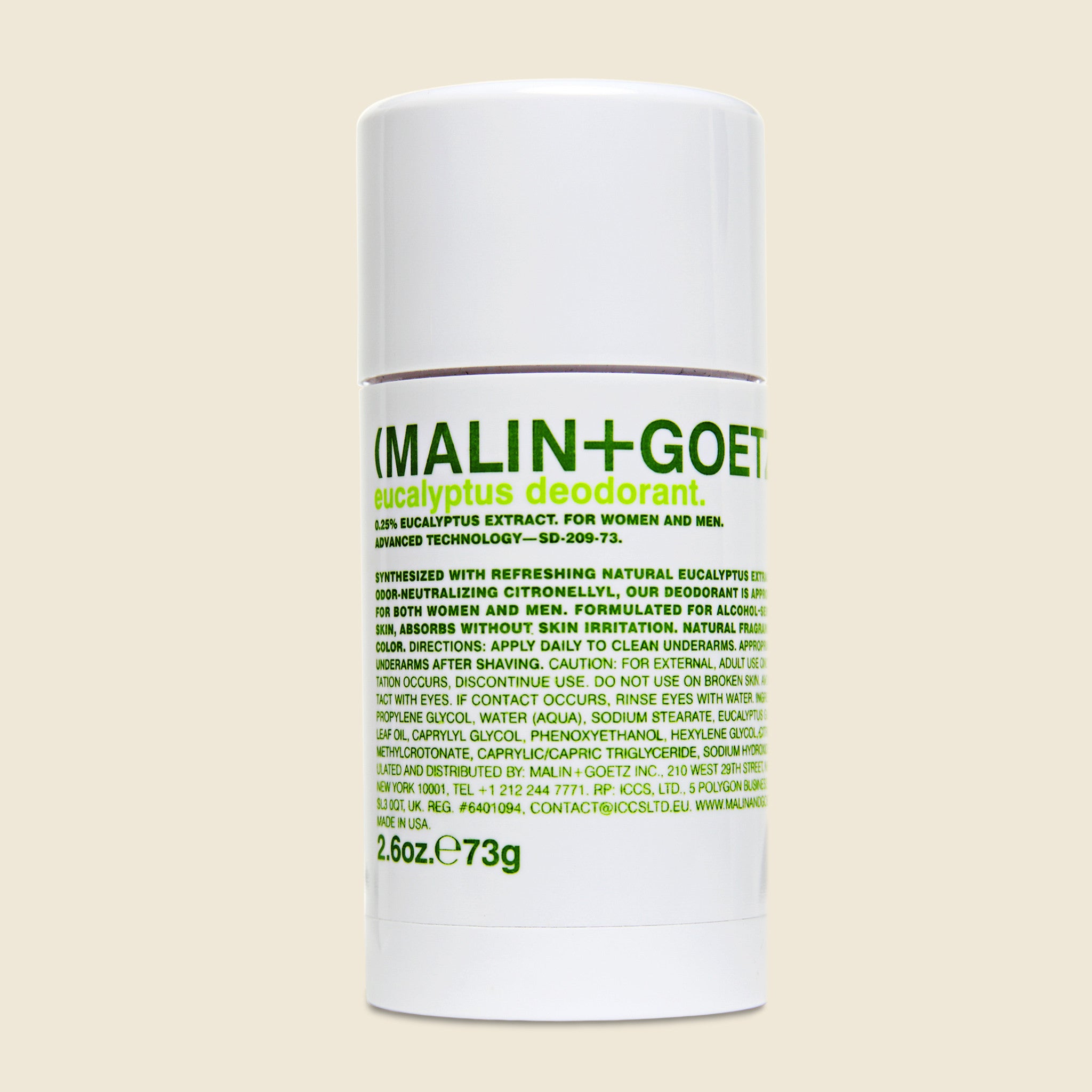 Eucalyptus Deodorant - Malin + Goetz - STAG Provisions - Home - Chemist - Deodorant