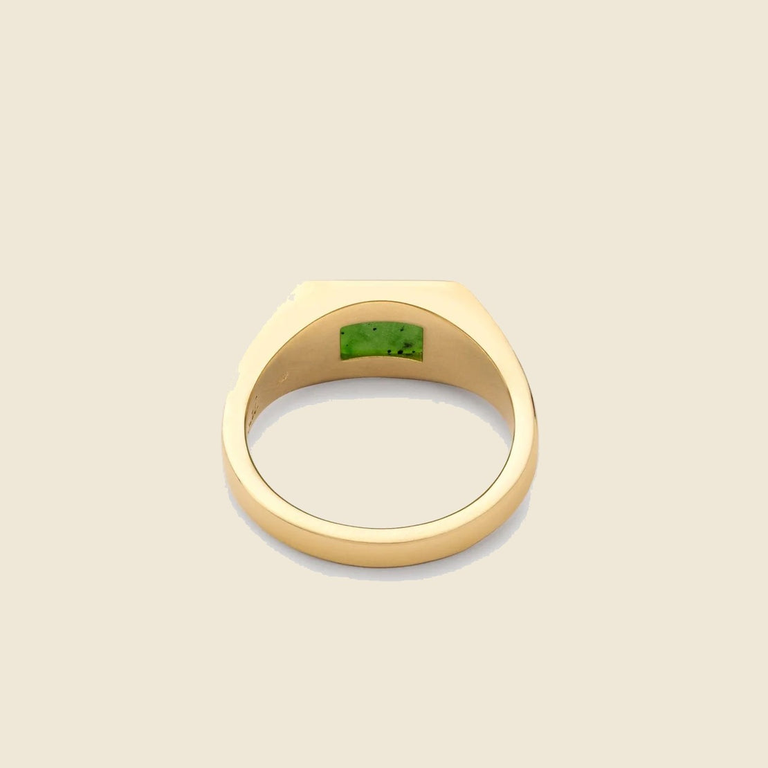 Slim Lennox Ring - Gold Vermeil/Polished Green Jasper - Miansai - STAG Provisions - W - Accessories - Ring