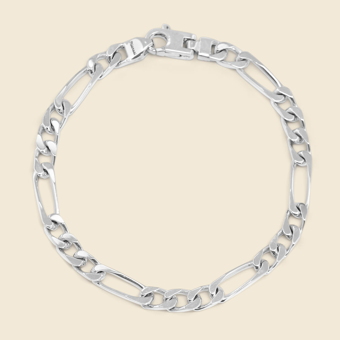 Miansai 5mm Figaro Chain Bracelet - Sterling Silver