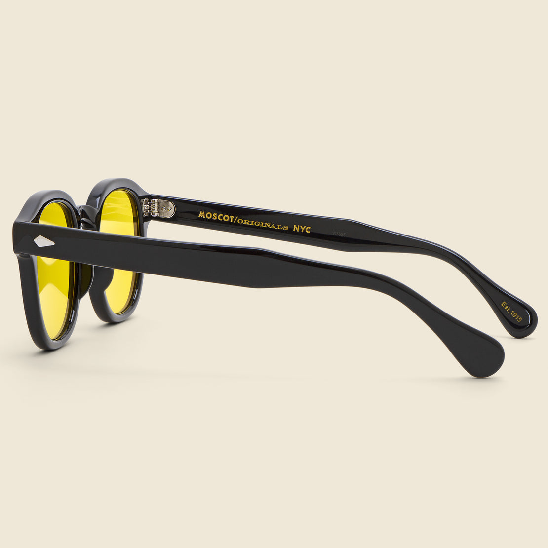 Lemtosh 49mm - Black/Mellow Yellow - Moscot - STAG Provisions - Accessories - Eyewear