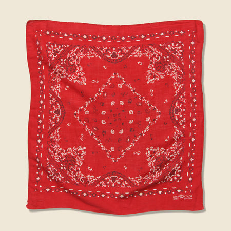Fast Color Bandana - Red & White Paisley