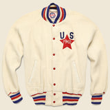 1960s Hearst All Stars Bomber Jacket - Cream - Vintage - STAG Provisions - One & Done - Apparel