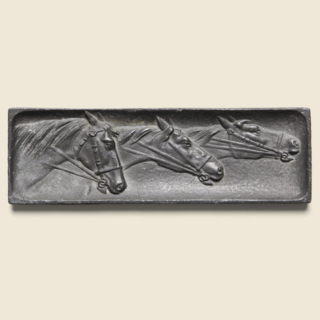 Cast Three Horse Catch All - Metal