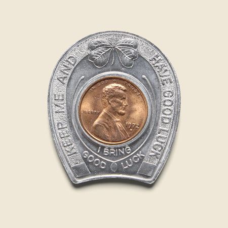 Lucky Metal Horseshoe Coin