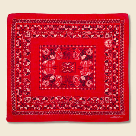 Fast Color Bandana - Red Black & White Pattern