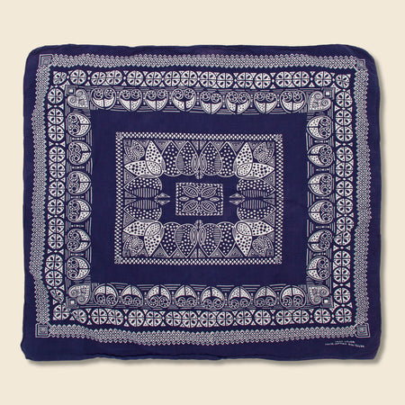 Fast Color Bandana - Indigo & White Pattern