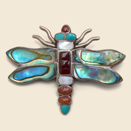 Zuni Dragonfly Pin - Sterling Silver