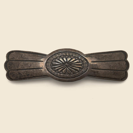 Stamped Hair Clip - Sterling Silver