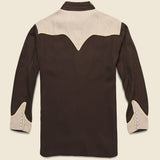 H Bar C Western Shirt with Boot Motif - Brown - Vintage - STAG Provisions - One & Done - Apparel