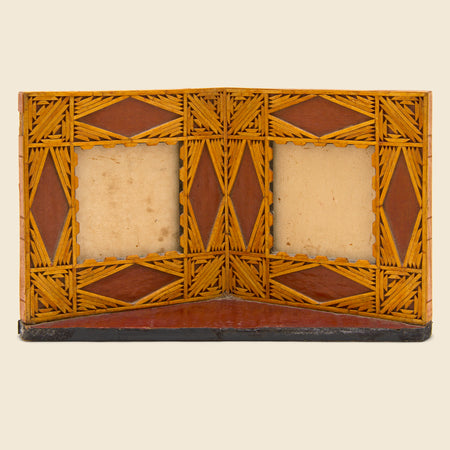 Double Sided Tramp Art Frame