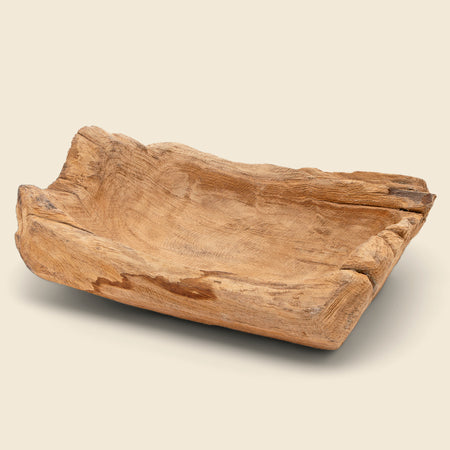 Raw Edged Teak Bowl II