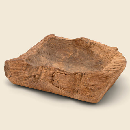 Raw Edged Teak Bowl IV