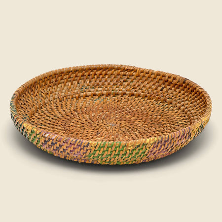 Shallow Painted Basket