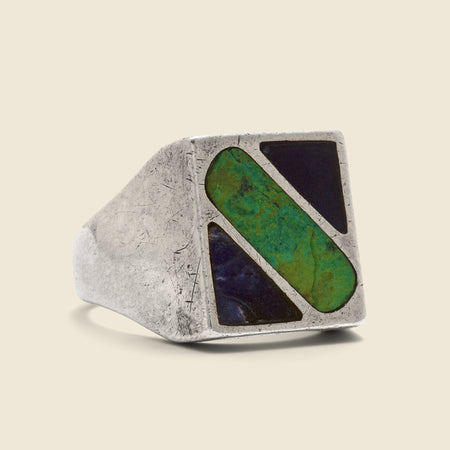 Lapis & Turquoise Inlay Ring