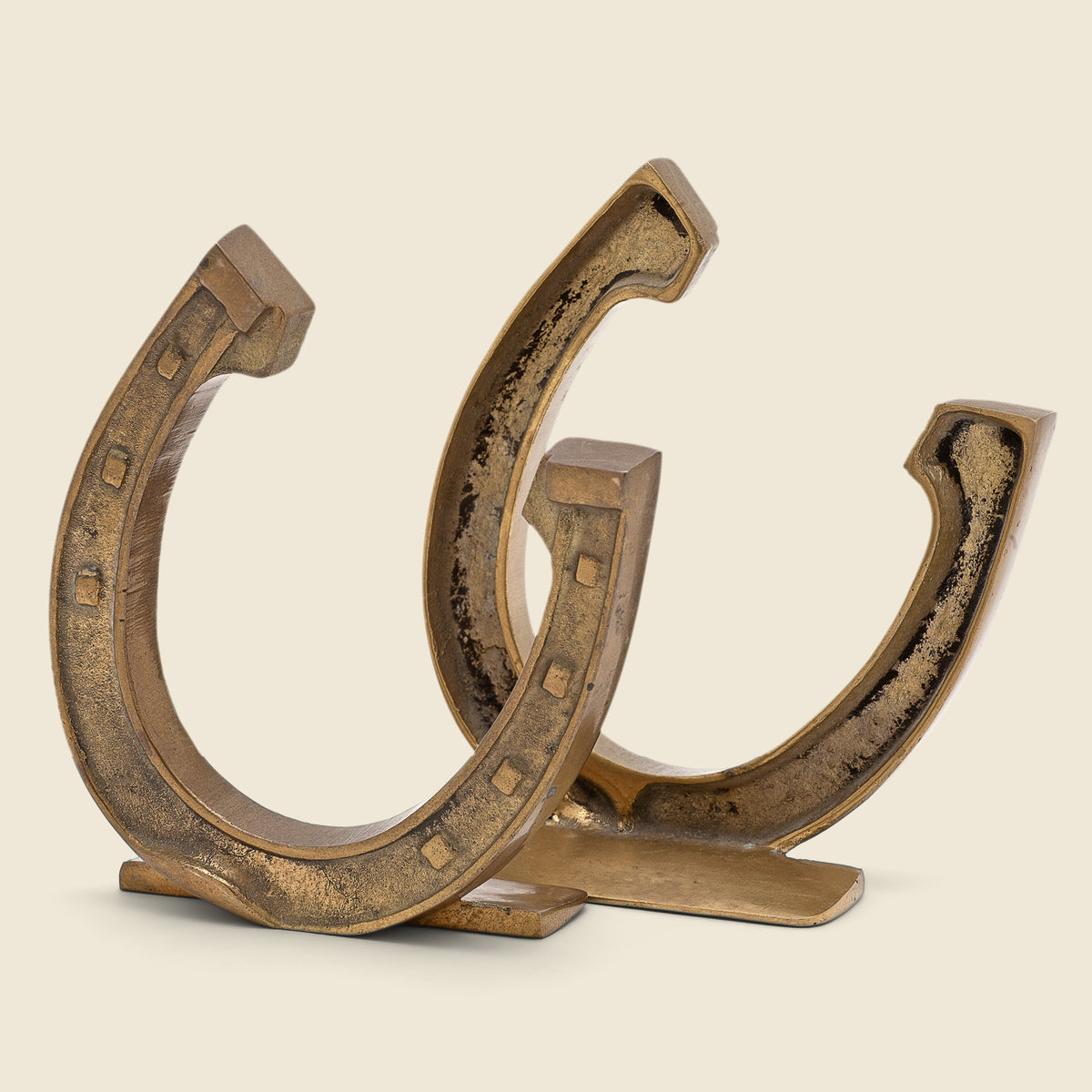 Brass Horseshoe Bookends STAG Provisions