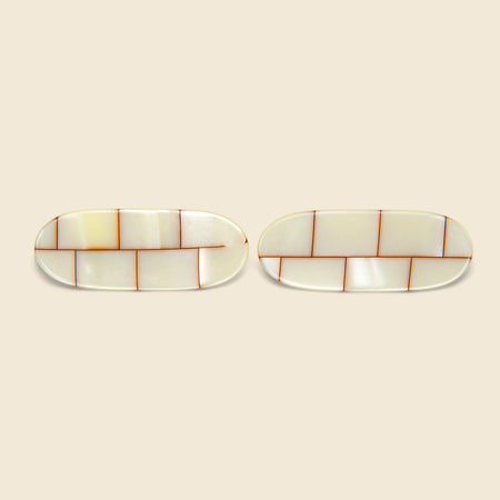 Hair Barrettes - Mother of Pearl