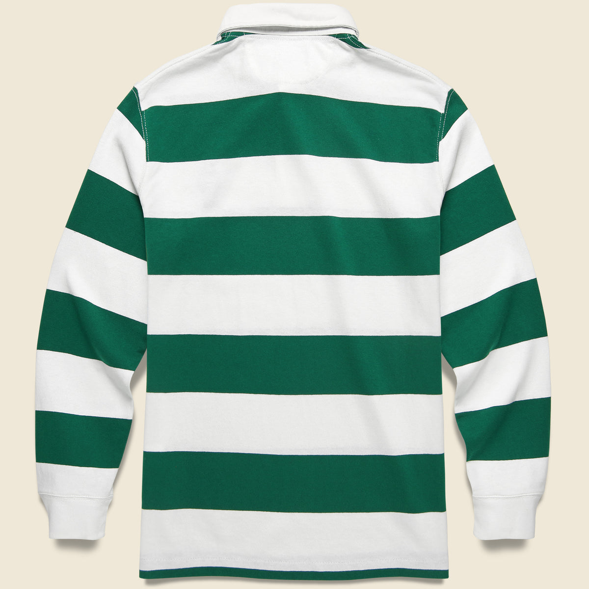 Norse Projects Ruben Striped Rugby Top Dartmouth Green END. (AT