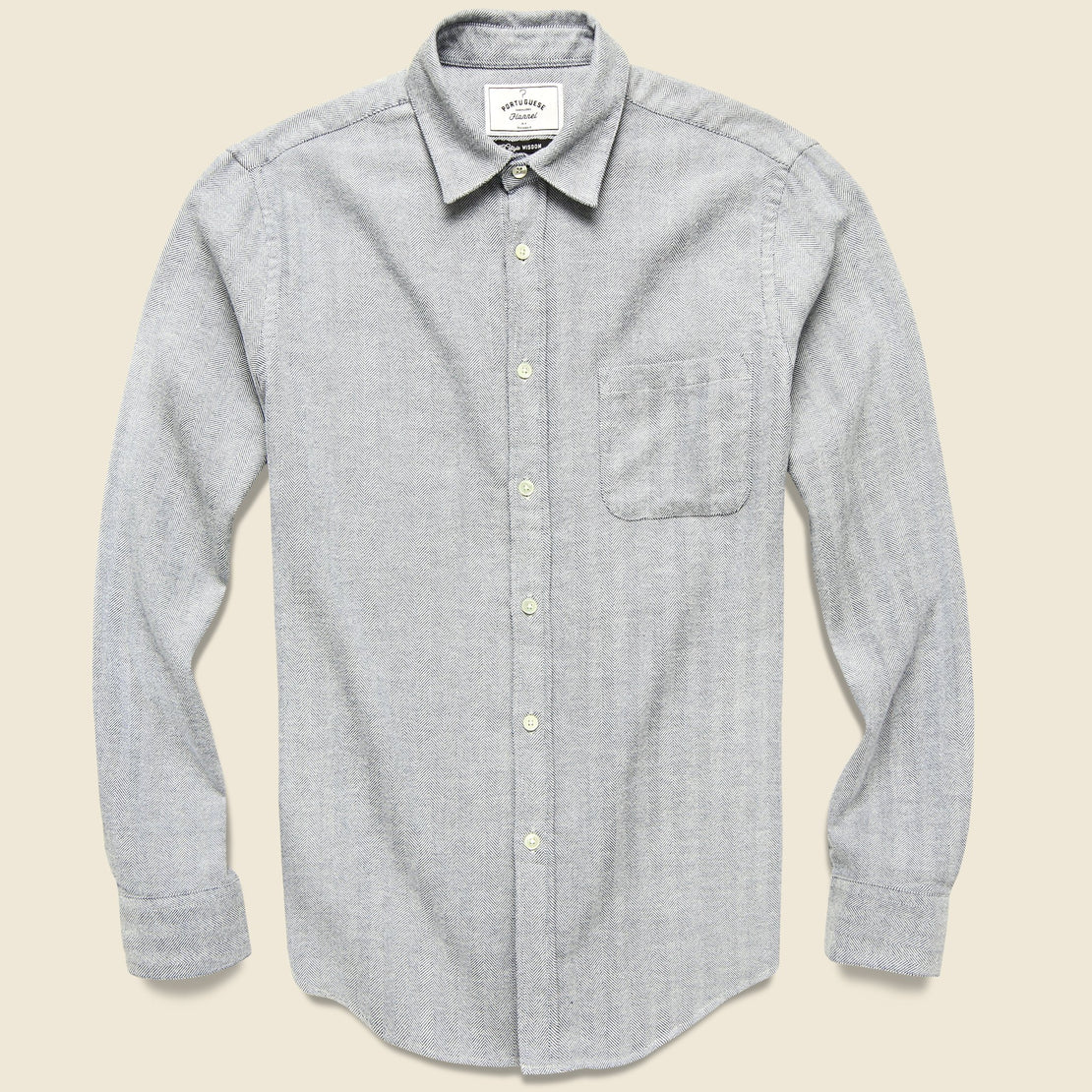 Portuguese Flannel Espiga Shirt - Grey