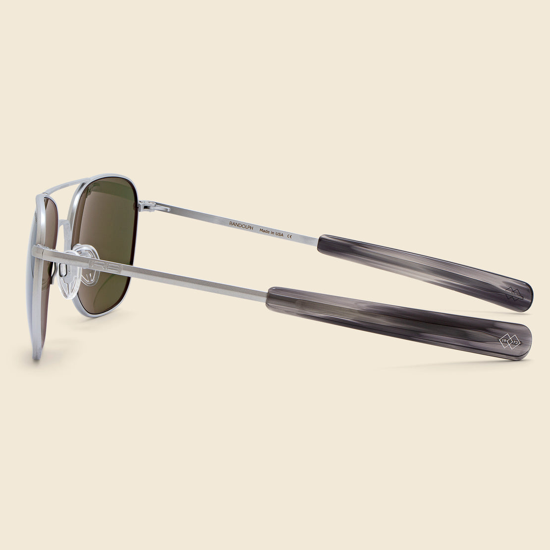 Aviator - Polarized Cobalt/Matte Chrome - Randolph Engineering - STAG Provisions - Accessories - Eyewear