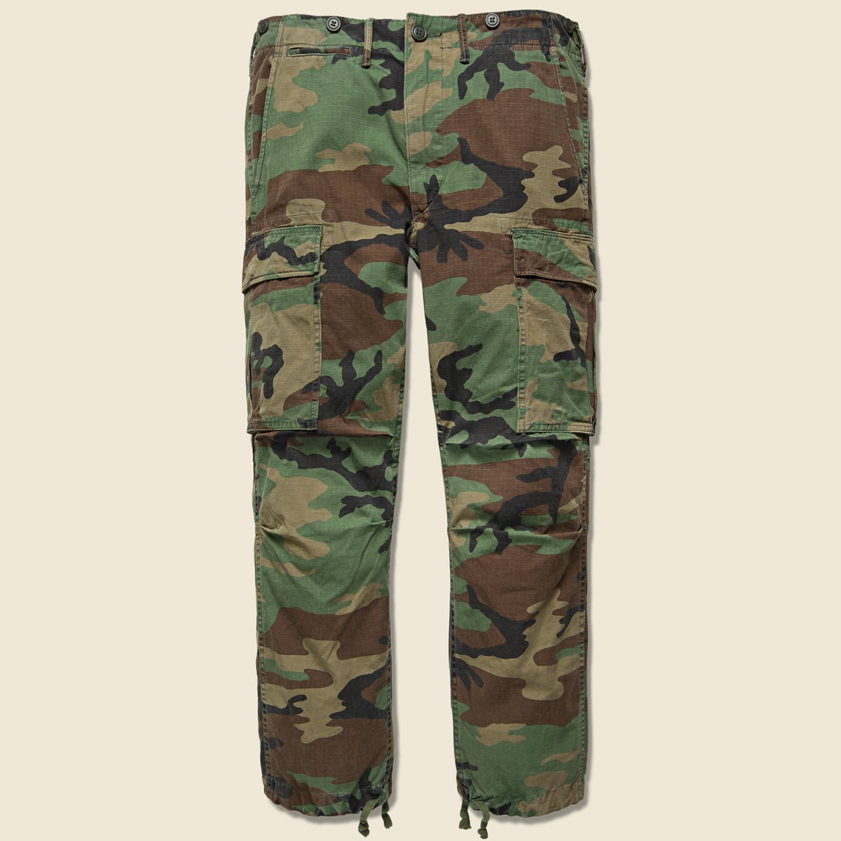 Cotton Surplus Cargo Pant - Woodland Camo