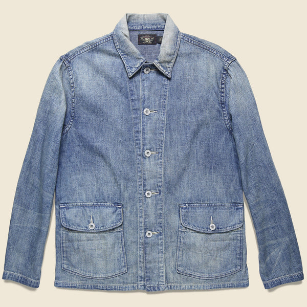 Rrl denim hot sale chore jacket