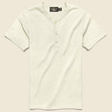 Waffle-Knit Henley - Paper White - RRL - STAG Provisions - Tops - S/S Knit