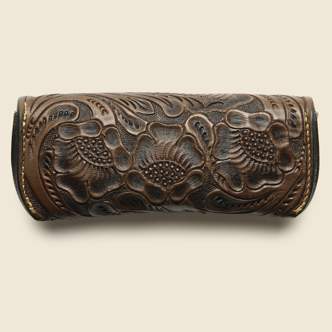 Tooled Leather Eyeglass Case - Brown - RRL - STAG Provisions - Accessories - Eyewear